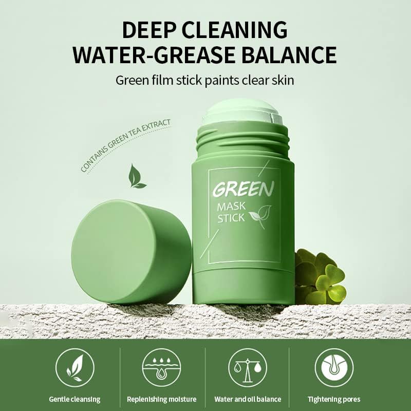 Porcolle barrita de té verde, limpia poros sin frotar agresivamente.