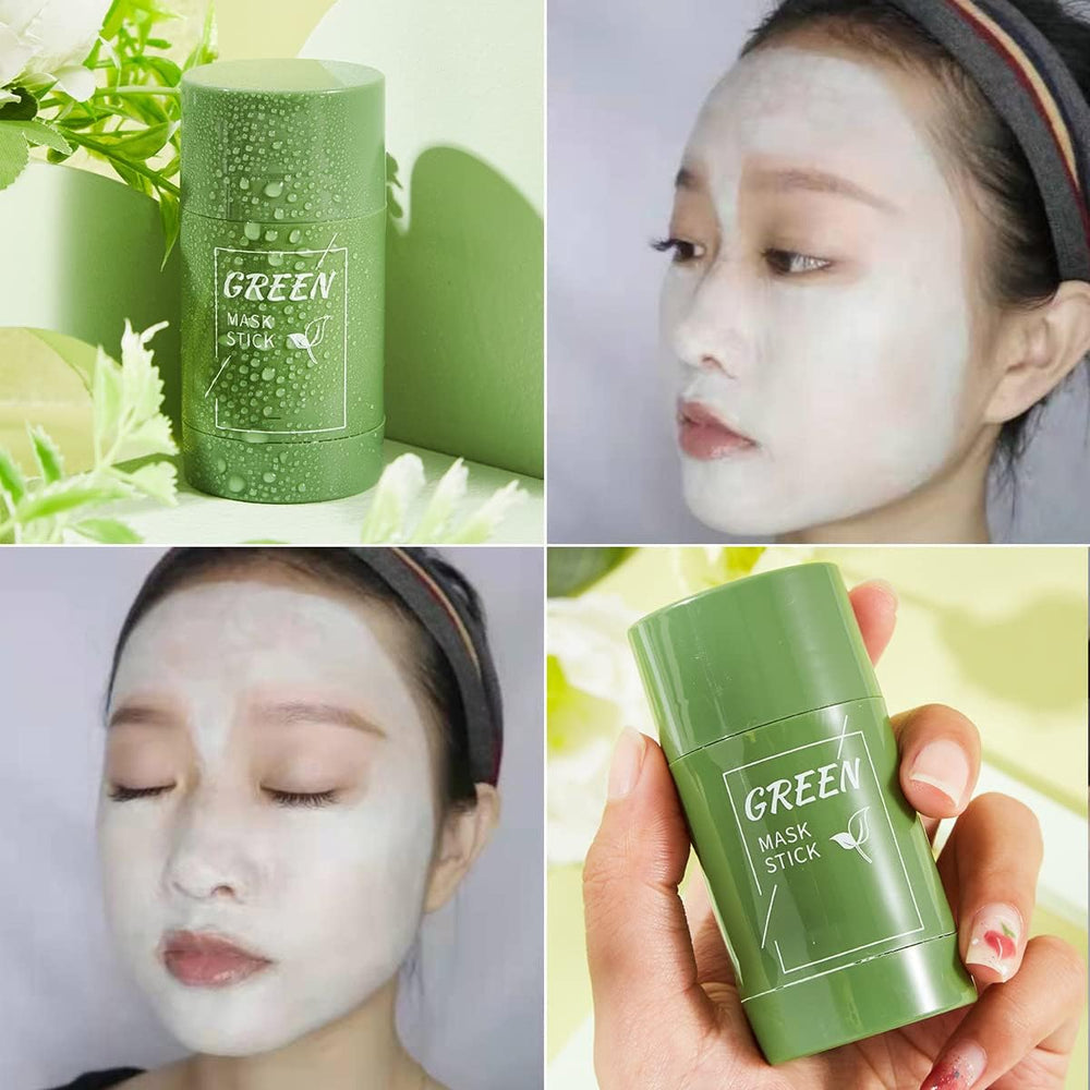 Porcolle mascarilla en barra té verde, piel más luminosa y uniforme.
