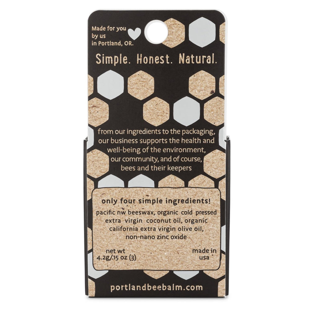 Portland Bee Balm textura suave del bálsamo labial para labios sedosos