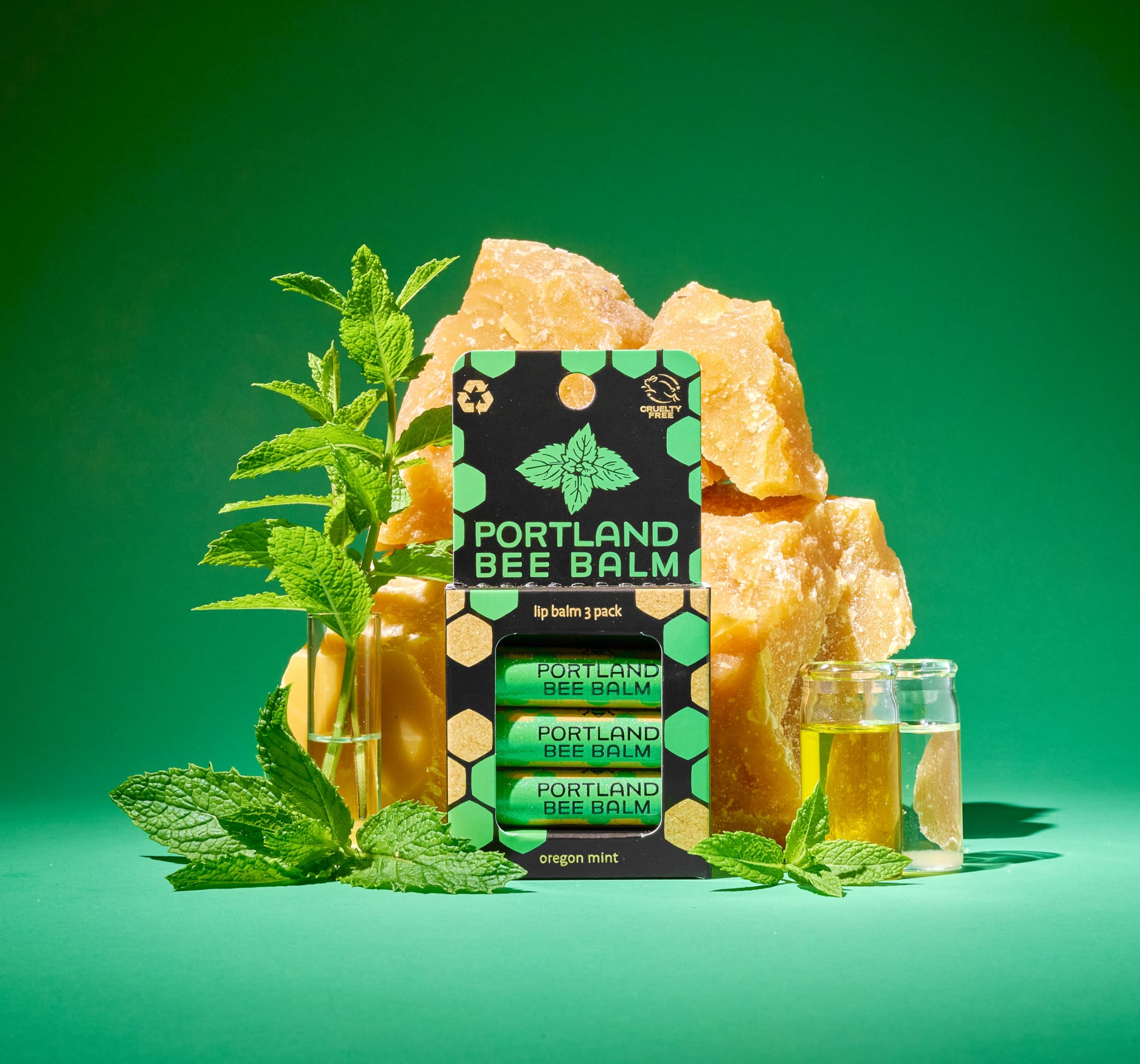 Portland Bee Balm textura suave, uso diario para labios cómodos