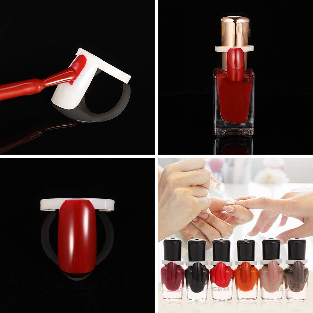 Portown Anillo Exhibidor de Uñas, empaque y compatibilidad: ideal para tiendas y academias.