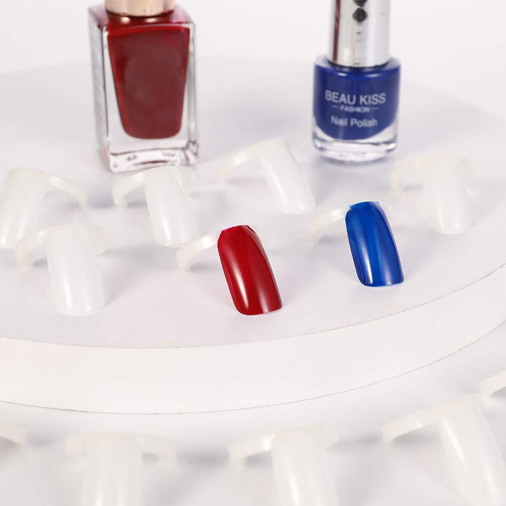 Portown Anillo Exhibidor de Uñas, muestra de uñas: útil para practicar y diseñar colores.