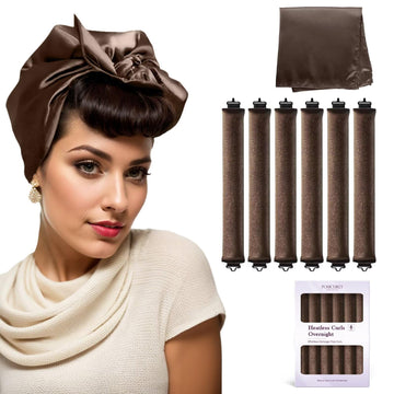 Posicurly overnight curlers 6-pack for heatless night styling
