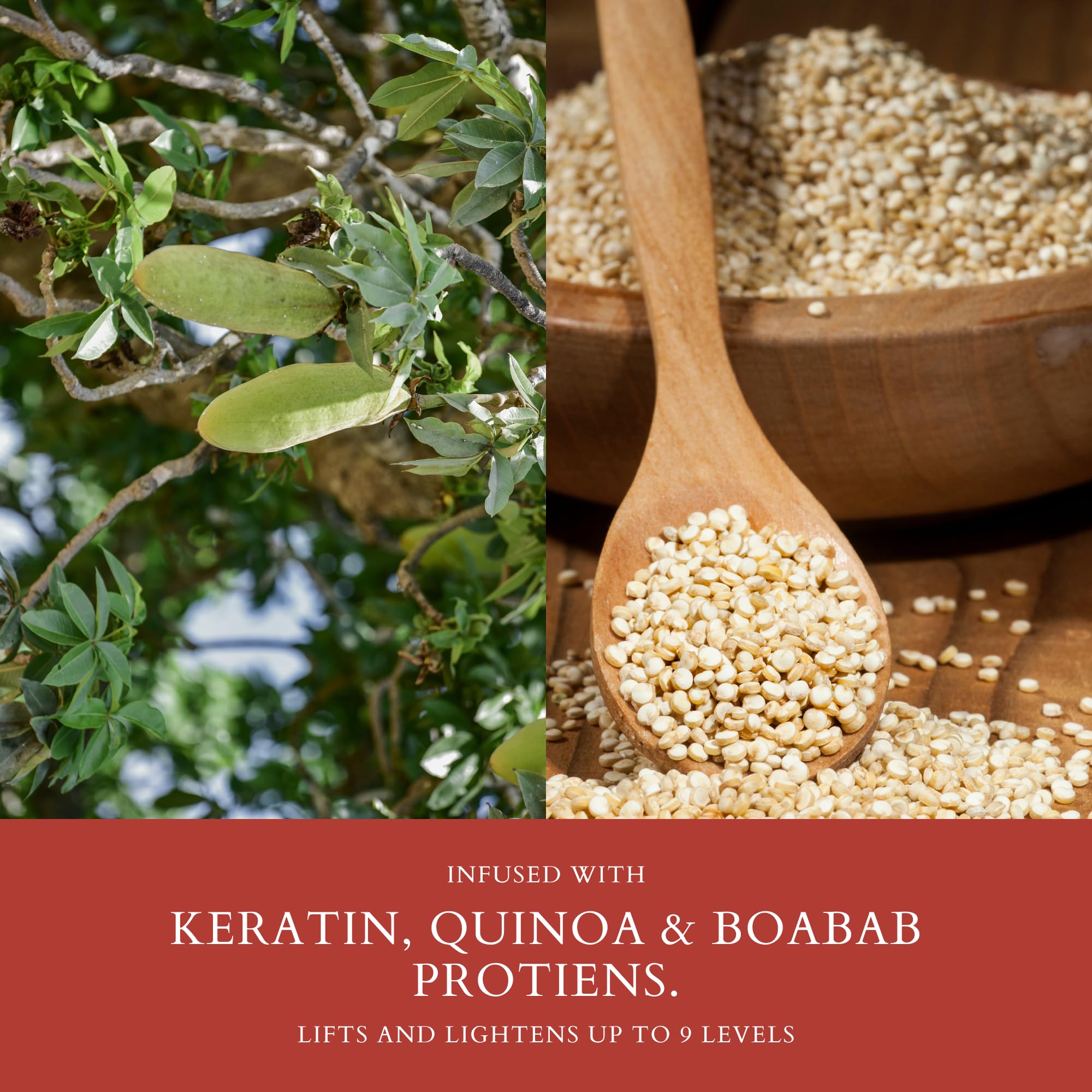 POWERTOOLS 4BOND, proteínas de quinoa y keratina para cabello más resistente.