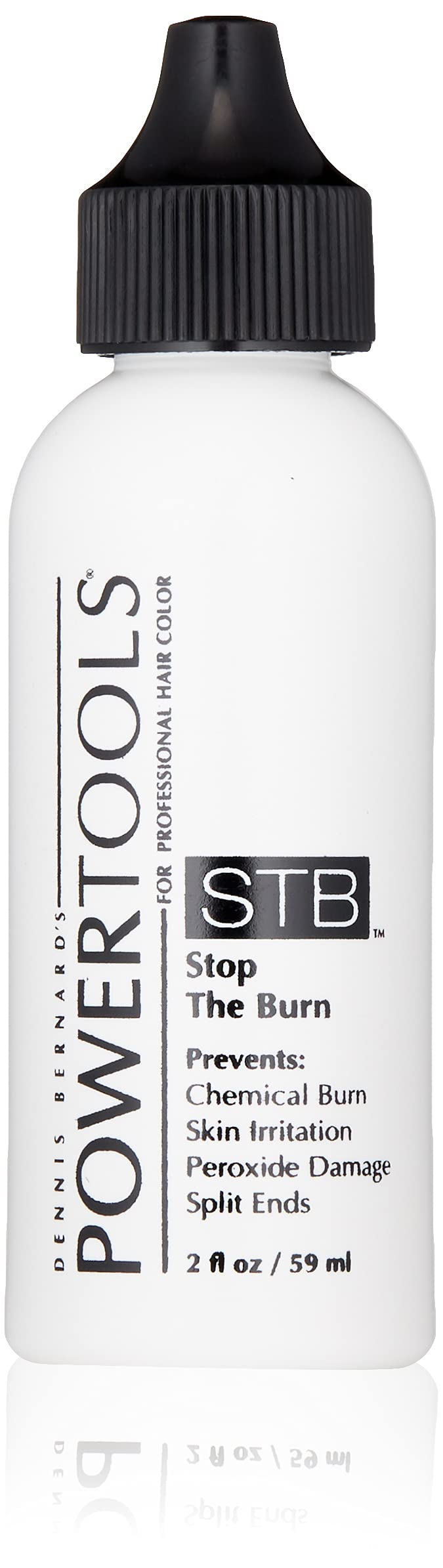 POWERTOOLS STB, botella de 2 onzas para mezclar en tinte, reduce irritación del cuero cabelludo.