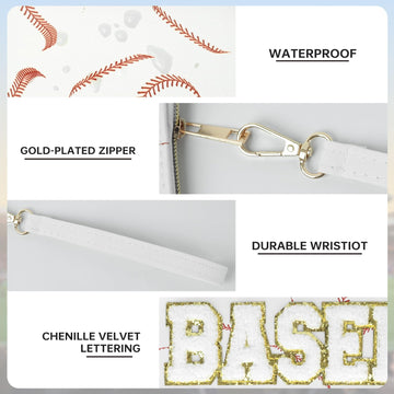 PPeen bolsa baseball transparente, acceso rápido a artículos en aeropuertos y estadios