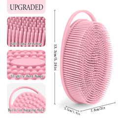 PQRUU Detalle de cerdas de silicona para exfoliación cómoda.