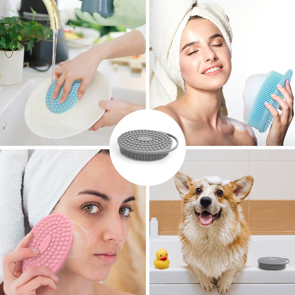 PQRUU diseño ergonómico mango para recoger durante la ducha