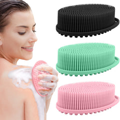 PQRUU Pack 3 exfoliantes de silicona para cuerpo, exfoliación suave y rápida.