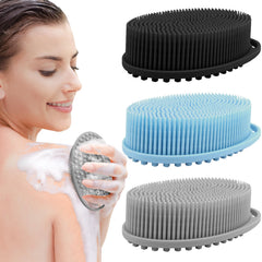PQRUU tres pack exfoliador cuerpo silicona para exfoliar suavemente la piel