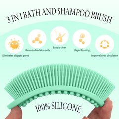 PQRUU Cepillo de cuerpo de dos lados, exfoliación y limpieza eficientes.