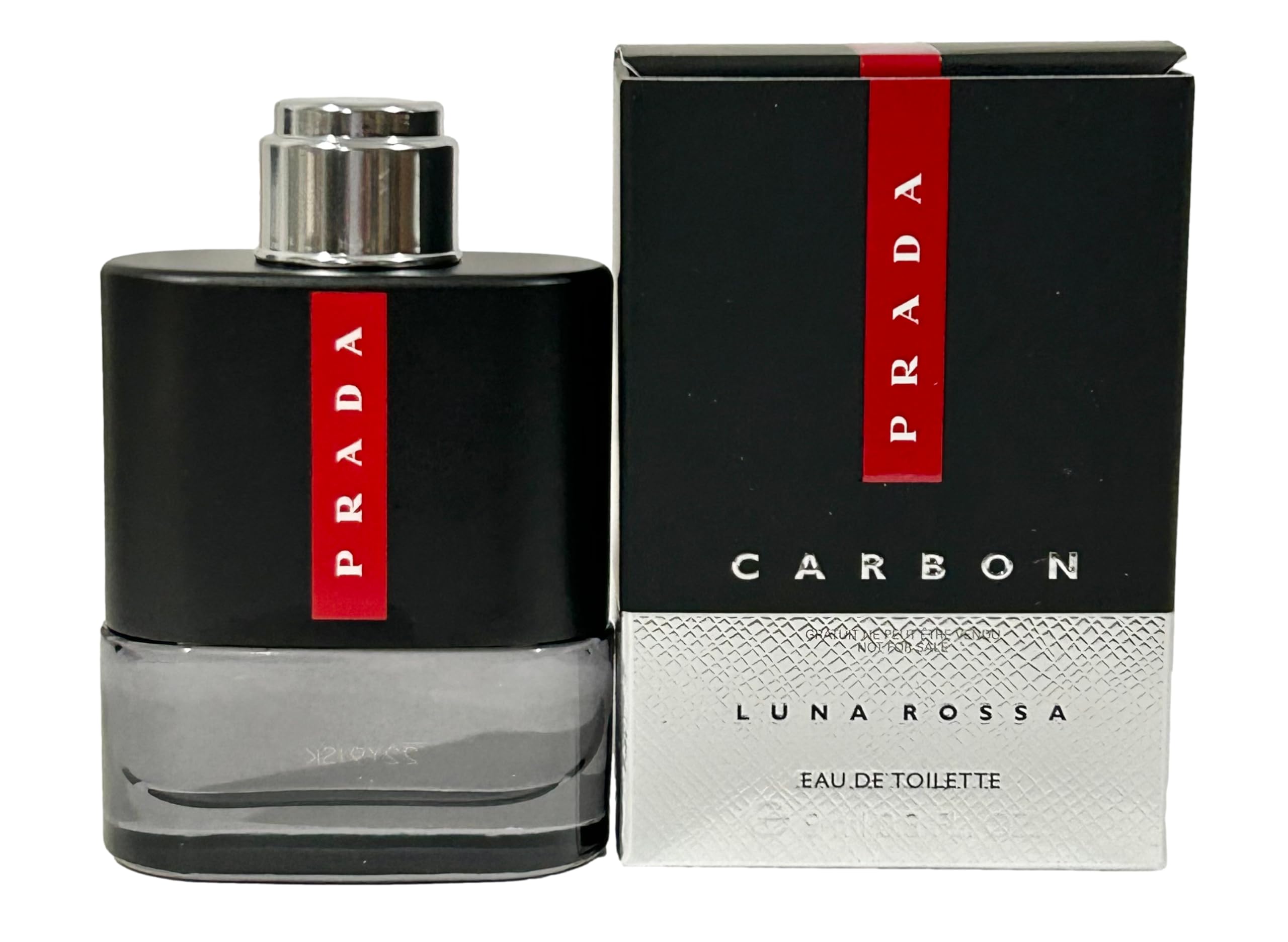 Branding elegante de Prada Luna Rossa Carbon mini, ideal para colección.