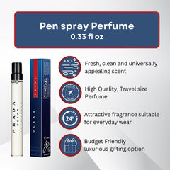 Prada Luna Rossa Ocean middle notes with iris and sage for refinement.