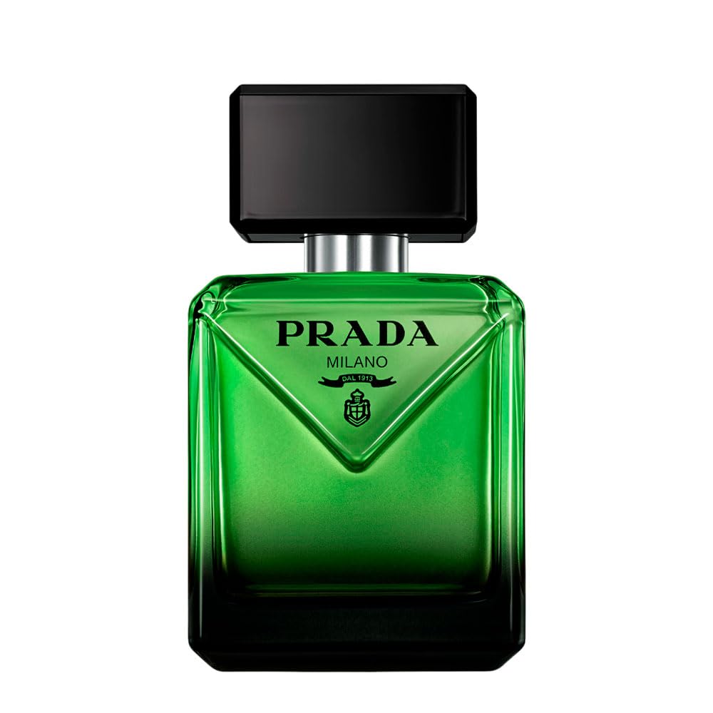 Prada Paradigme: frasco recargable con botella elegante, lujo sostenible para el día a día.