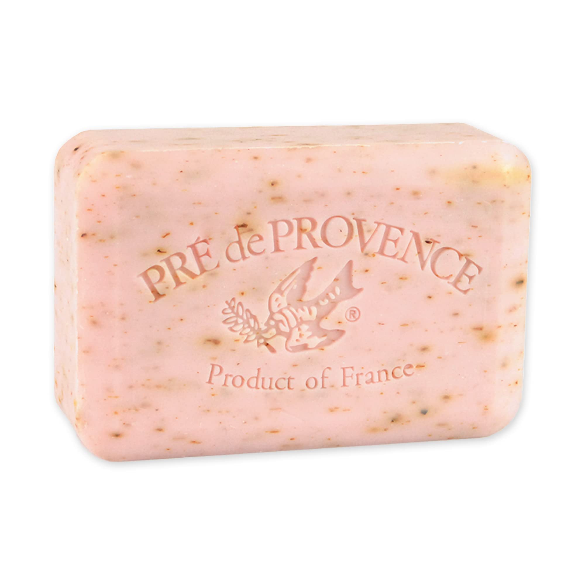 Jabón Pre de Provence: barra rosa con pétalos para un aroma suave y lujoso
