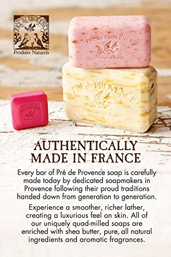 Pre de Provence jabón exfoliante suave, elimina células muertas sin irritar