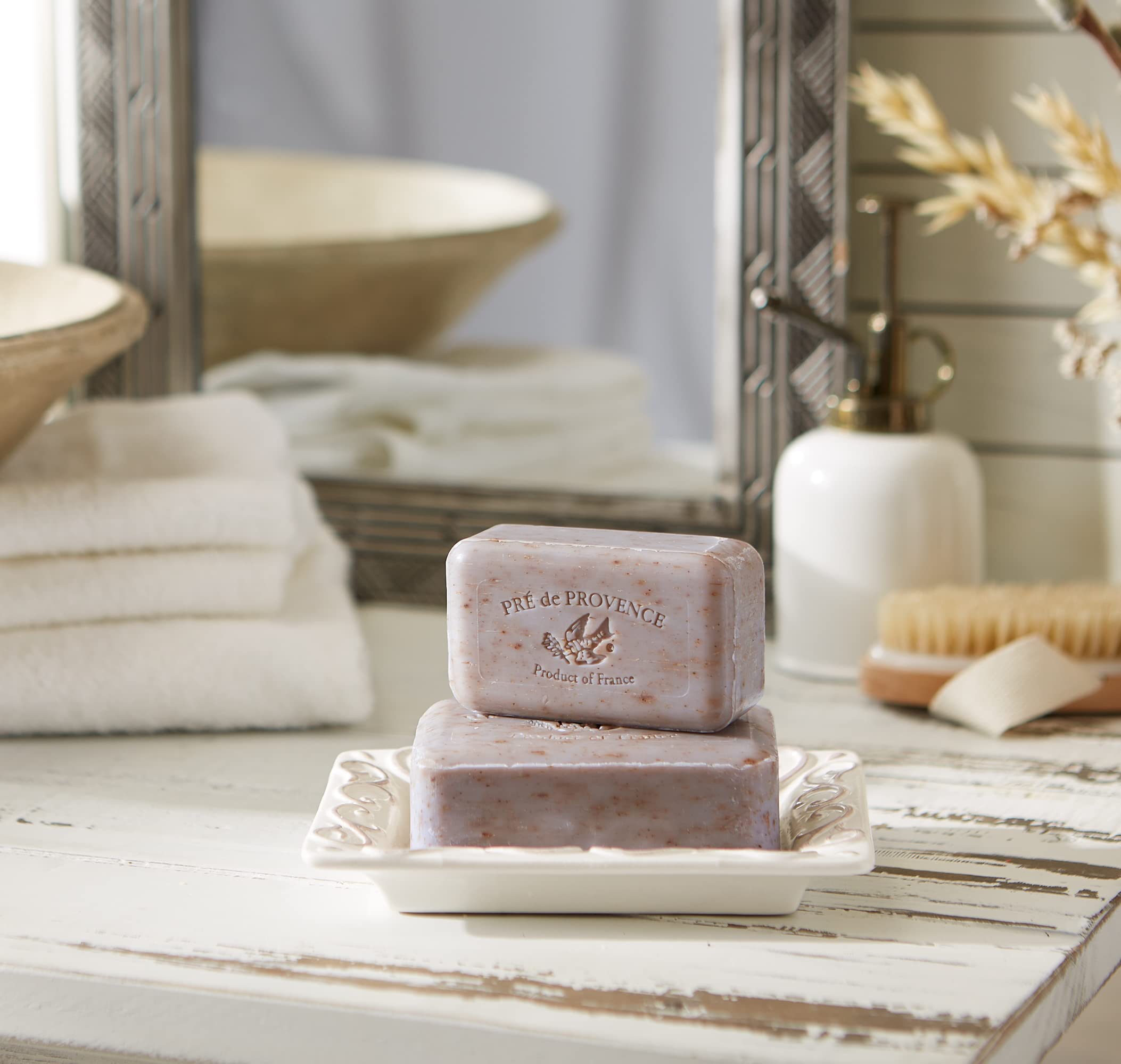 Jabón Pre de Provence cuádruple molido, textura ultra suave
