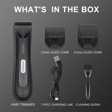 Predyee Manscape Trimmer con cuchilla cerámica para un afeitado suave.