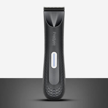 Predyee Manscape Trimmer en la ducha IPX7 para un cuidado cómodo.