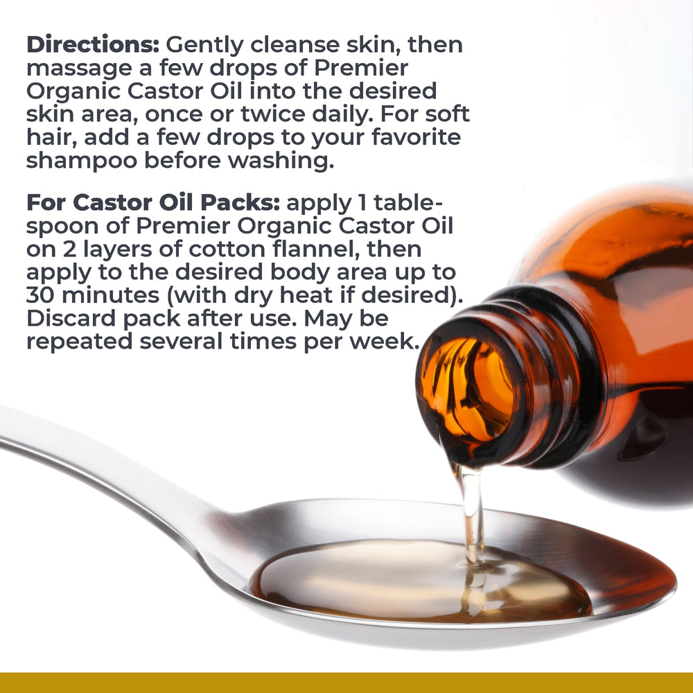 Premier Research Labs aceite de ricino orgánico: tratamiento para cabello saludable.
