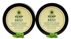 Crème Premium Hemp Extract Daily Menthol – Bouteille-pour hydratante et rafraîchissante.