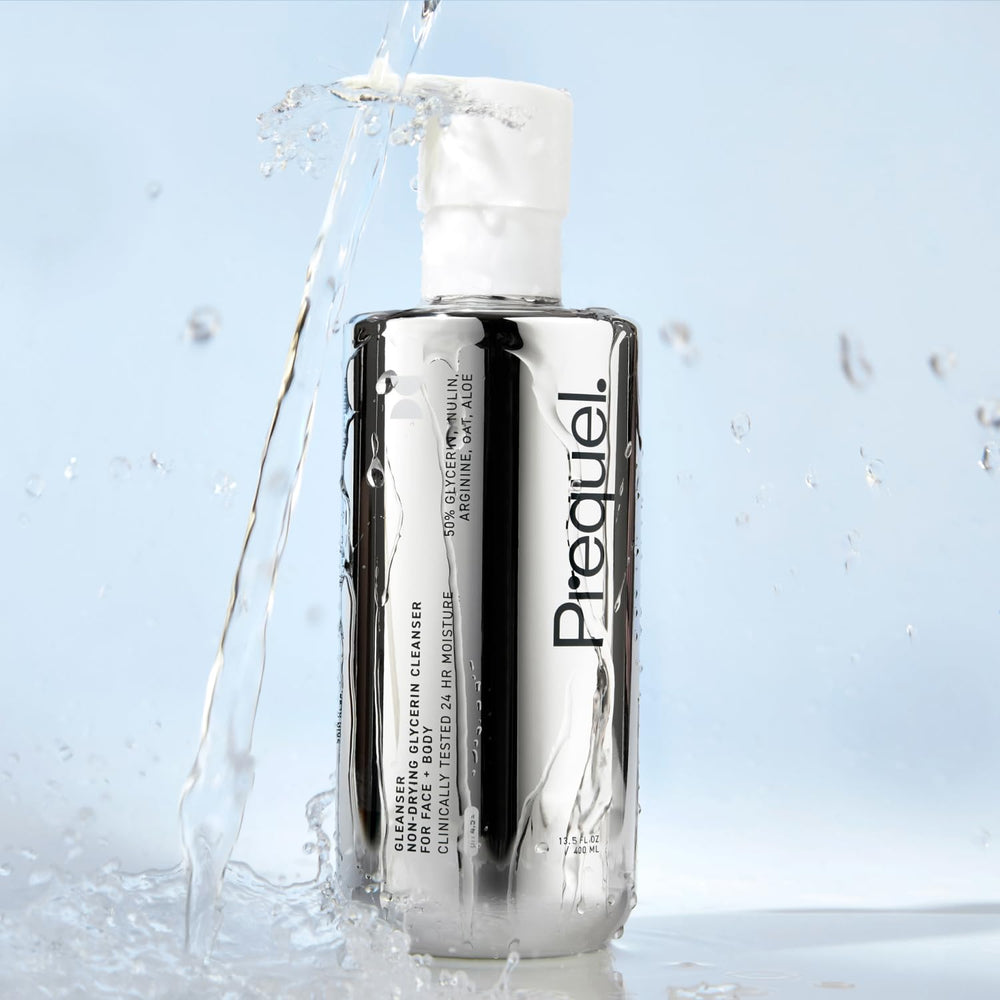 Prequel Gleanser two-bottle pack image emphasizing value and ongoing hydration.