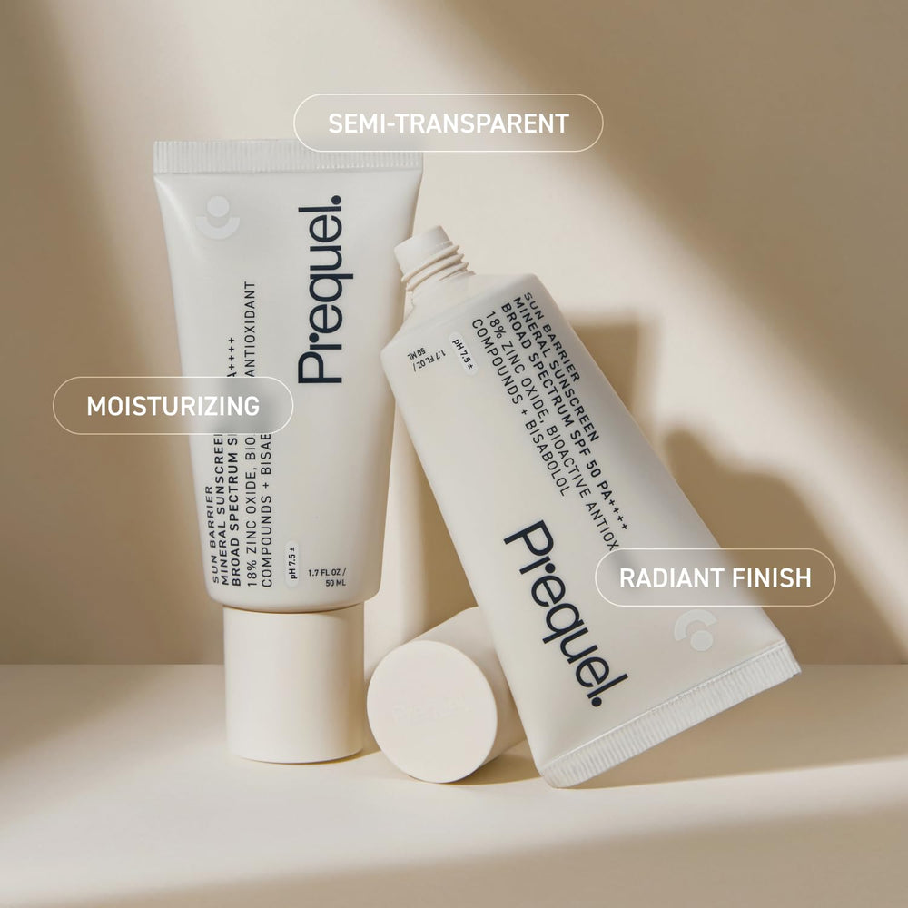 Ingredientes antioxidantes calmantes en Prequel Skin Sun Barrier