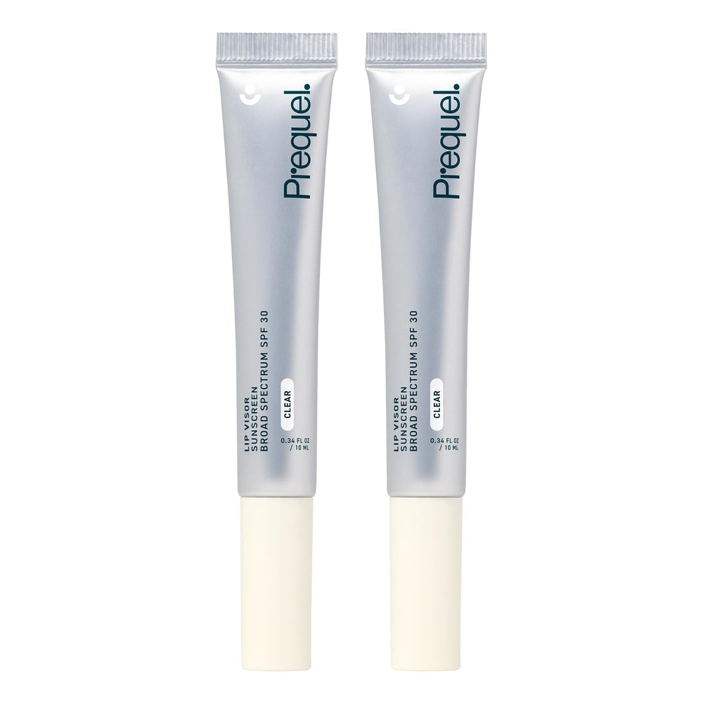 Prequel Skin Lip Visor – imagen de bálsamo labial con SPF 30 para protección diaria.