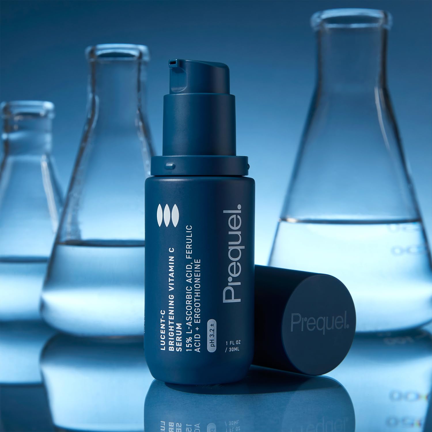 Prequel Skin Lucent-C Serum, rutina diaria para piel más radiante.