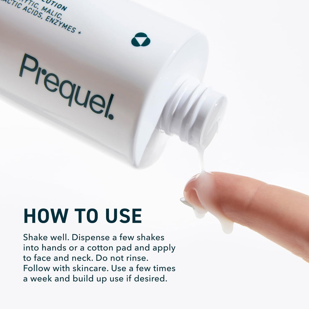 Milk-based formula with squalane in Prequel Peel promotes balanced hydration.
