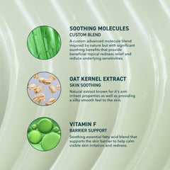Prequel Skin Redness Reform: ingrediente de avena que apoya la barrera y la hidratación.