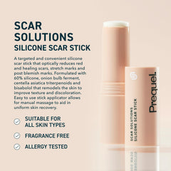 Prequel Skin Scar Solutions: textura sedosa que se siente ligera sobre la piel.