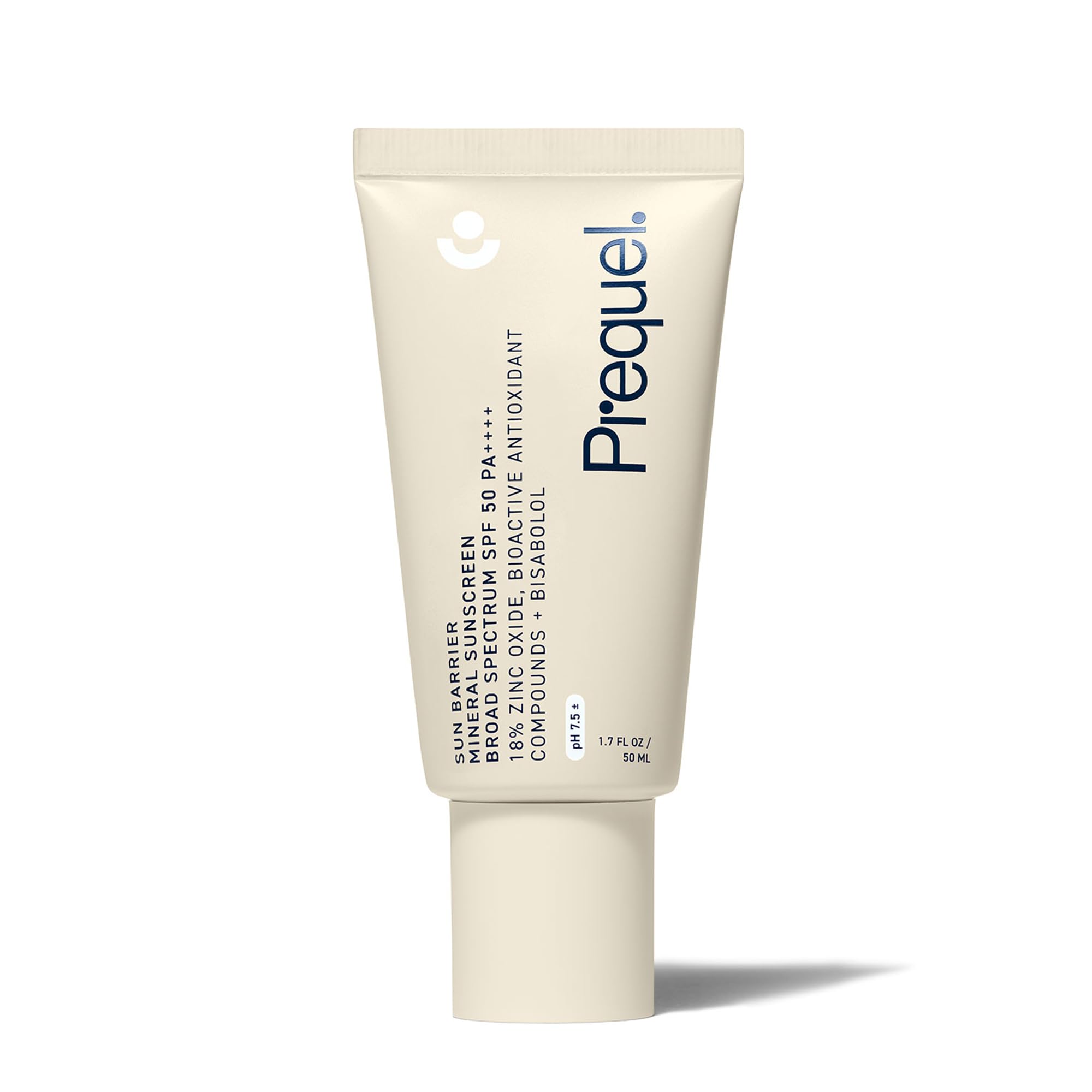 Prequel Skin Sun Barrier, protector solar mineral SPF50 para rostro, defensa efectiva