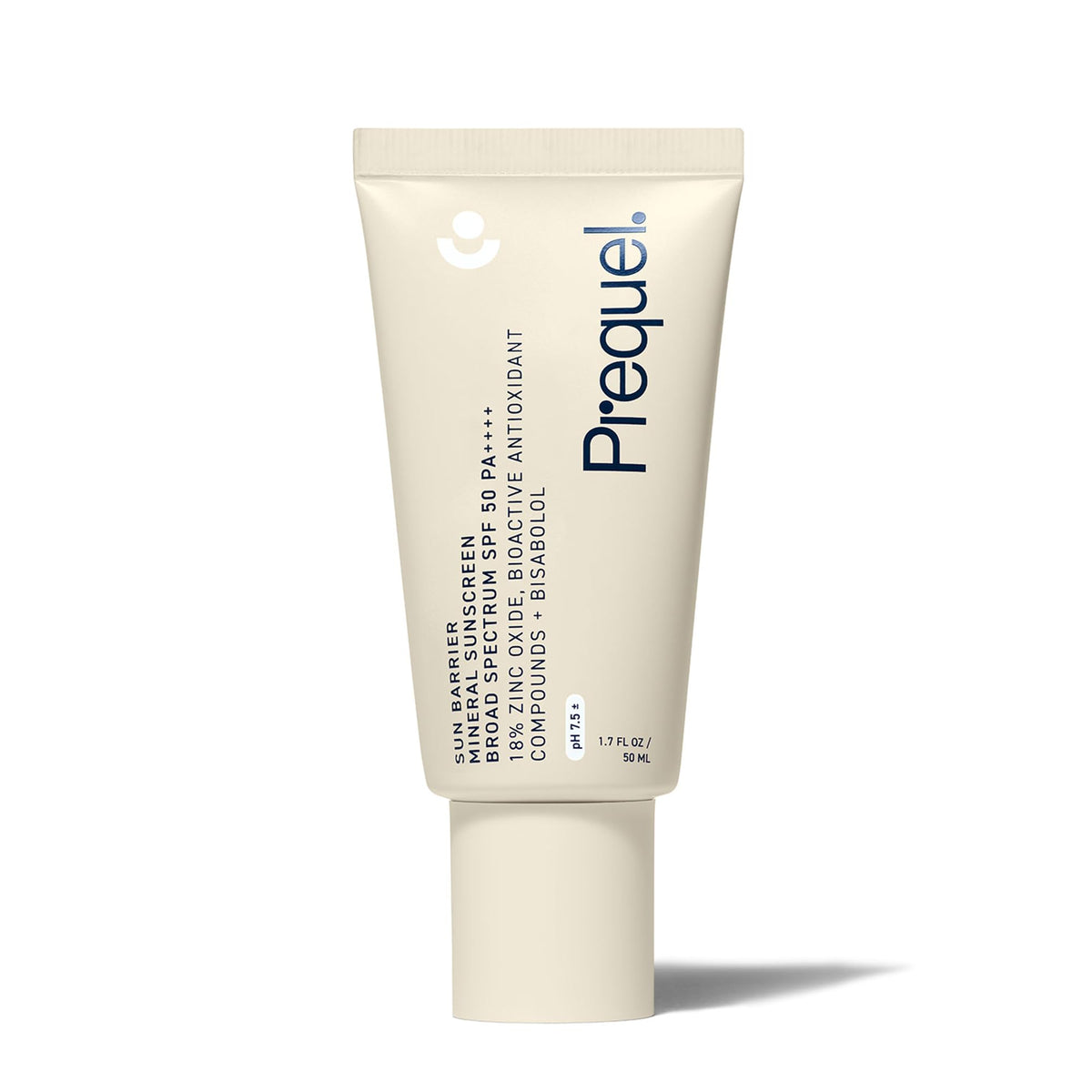 Prequel Skin Sun Barrier, protector solar mineral SPF50 para rostro, defensa efectiva