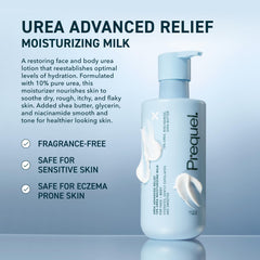 Aplicador dosificador de Prequel Urea para rostro y cuerpo, sin fragancia.