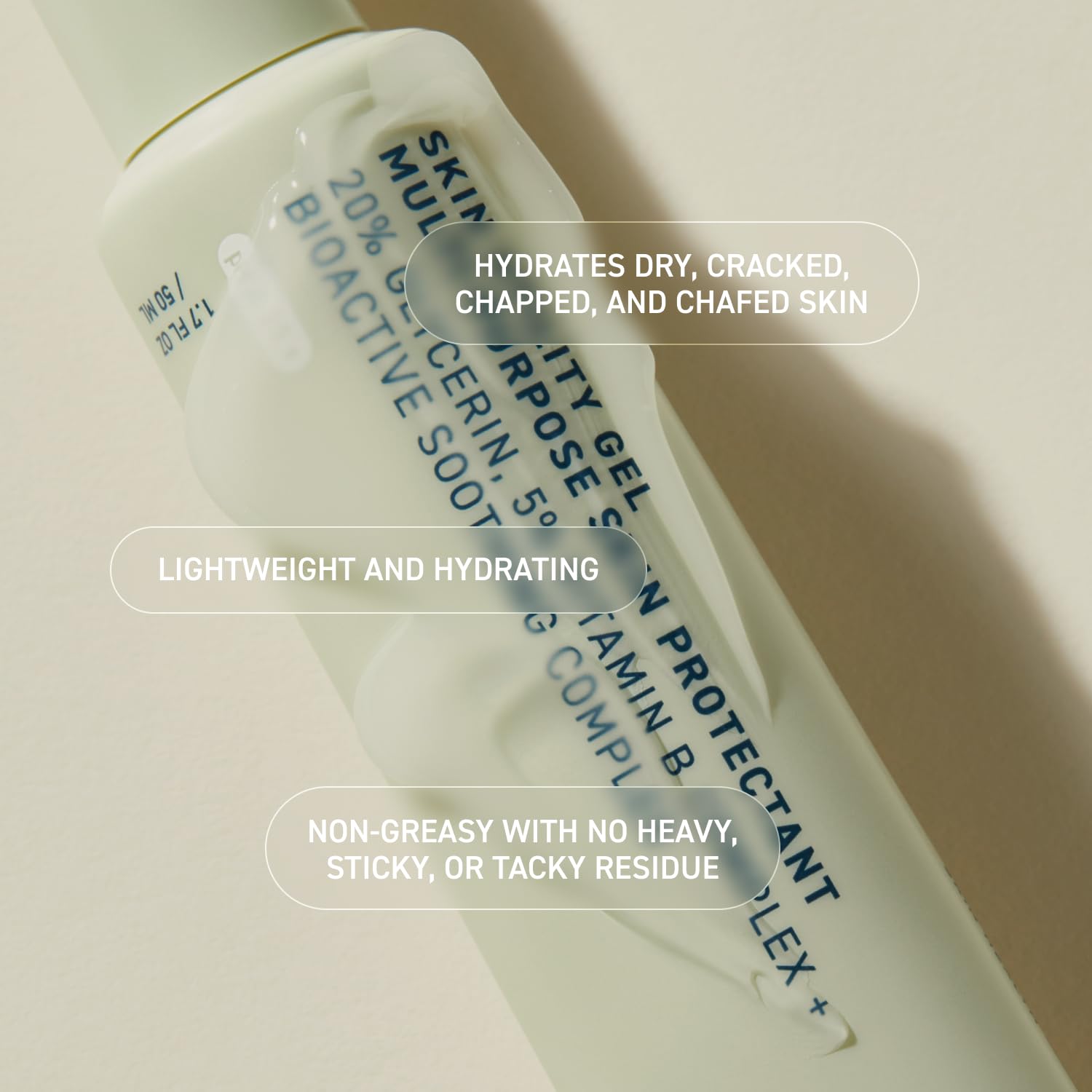 Prequel Skin Utility Gel, uso en manos para aliviar la sequedad.