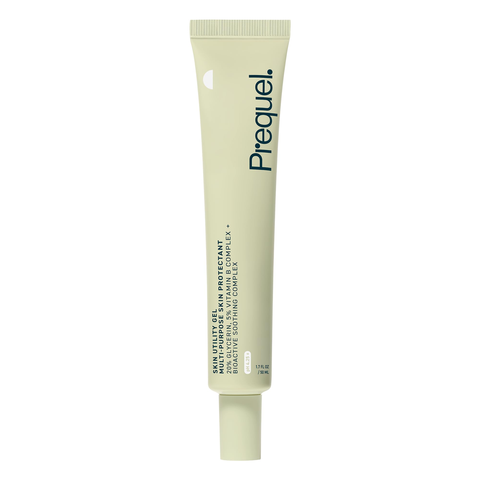 Prequel Skin Utility Gel, vertido en botella: hidratación ligera y protección diaria.