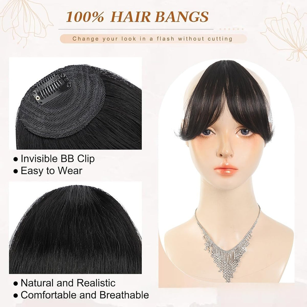 Pretelytiti Bangs Clip perfecto para fiestas, bodas o uso diario.