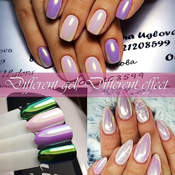 Pretty Diva polvos Aurora, pigmento de alta calidad para un acabado iridiscente duradero.