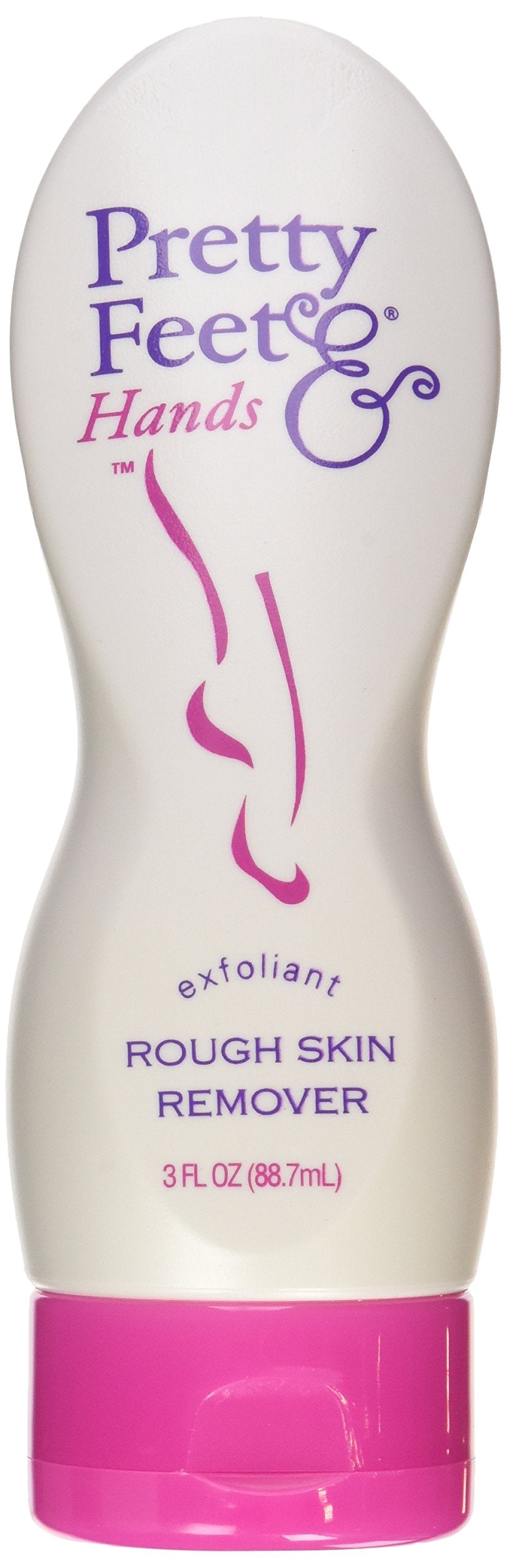Pretty Feet & Hands gommant-peau-rugueuse en bouteille, exfolie en douceur pour pieds plus lisses.