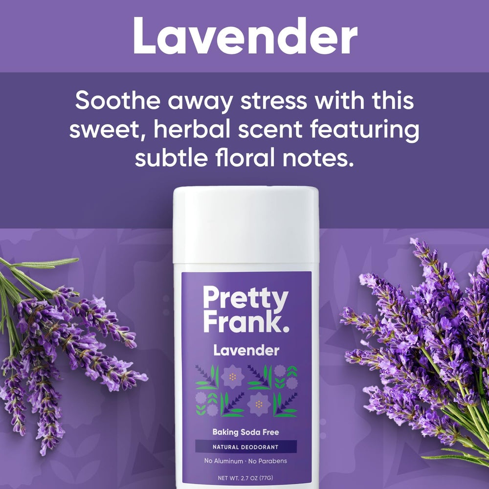 Pretty Frank desodorante lavanda, textura cremosa al deslizarse durante la aplicación.