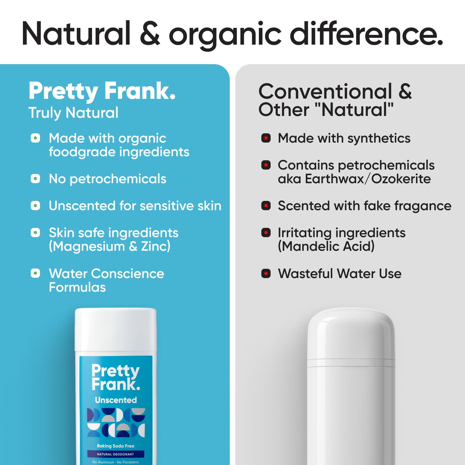 Aplicación fácil de Pretty Frank con 1-2 pasadas para frescura diaria.