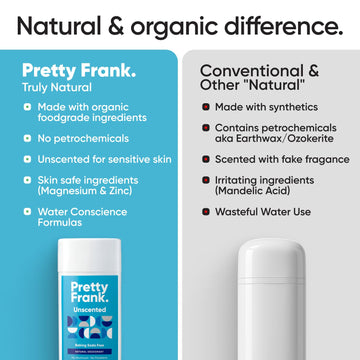 Aplicación fácil de Pretty Frank con 1-2 pasadas para frescura diaria.