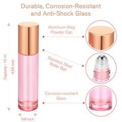 Vidrio rosado grueso PrettyCare, resistente y elegante para uso diario