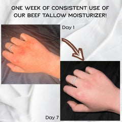 Aplicación en la mano, Primal Basics, crema nutritiva para rostro y cuerpo.