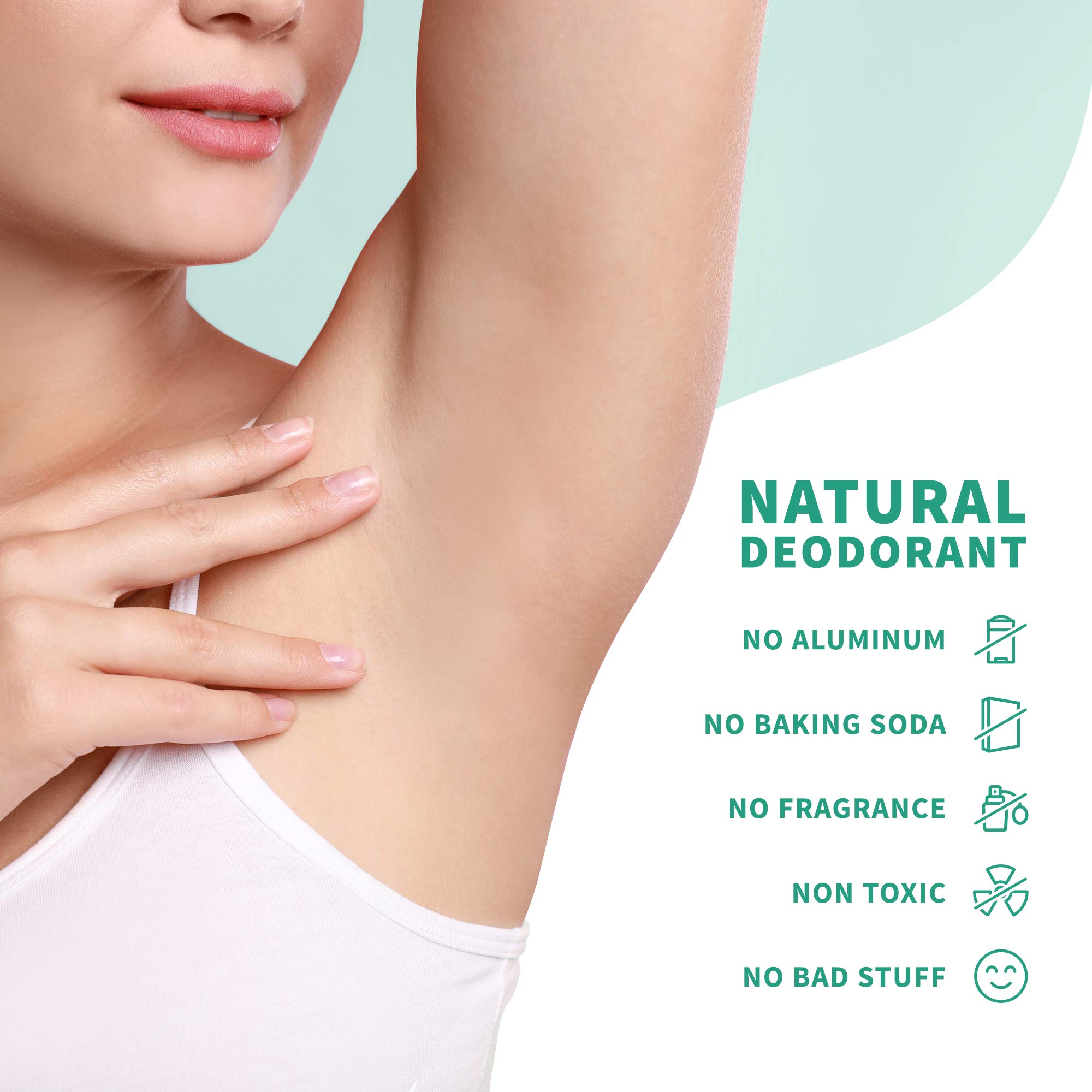 Arcilla Bentonita, arrurruz, magnesio y zinc para una sensación fresca.