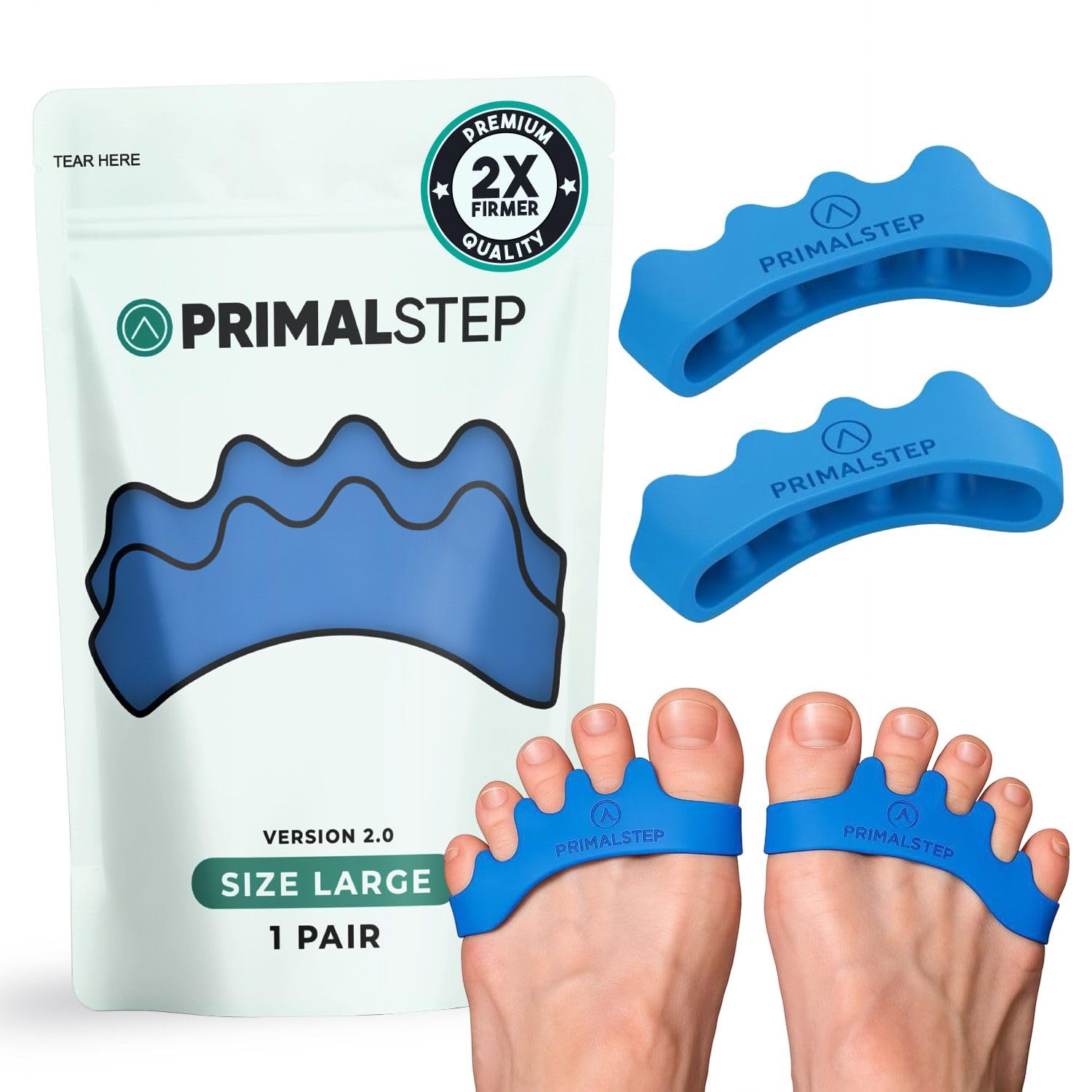 PRIMALSTEP 2.0 Edición Firme: separadores-dedos para mayor comodidad diaria.