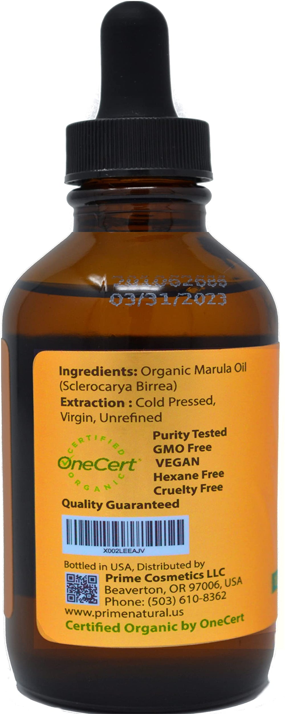 Prime Naturel Marula Oil: soin visage et corps hydratant
