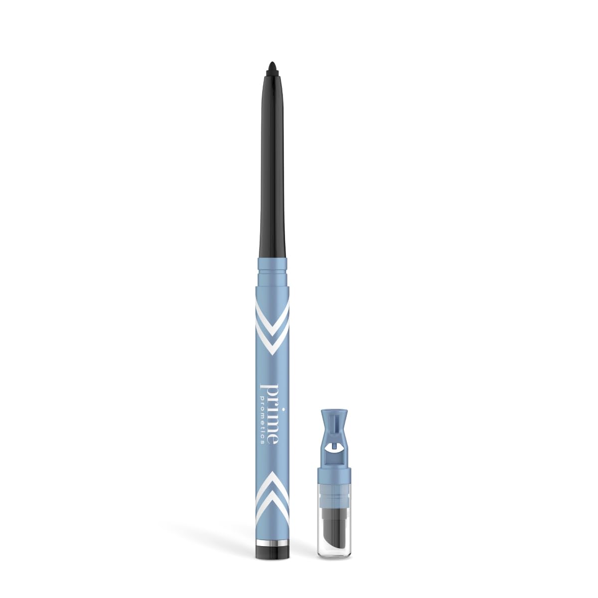 Prime Prometics PrimeEyes Glide Eyeliner noir dans son étui; définition précise et longue tenue.