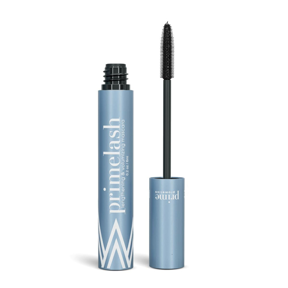 Prime Prometics PrimeLash mascara para mujer mayor ofrece volumen y definición sin grumos.